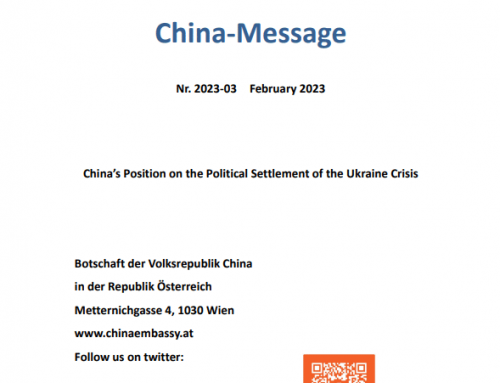 Das Original des Ukraine-Friedensengagements der VR China